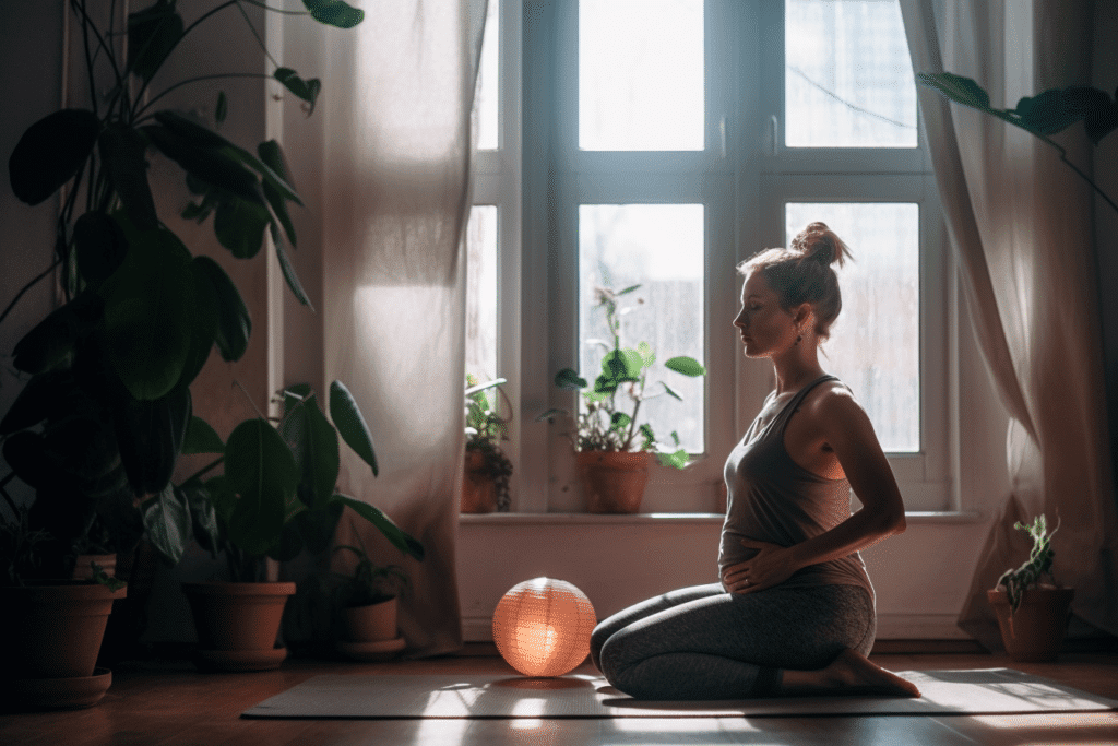 destress during pregnancy with yoga