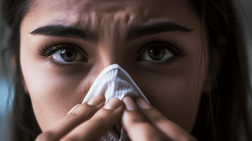 nose bleed - surprising pregnancy symptoms